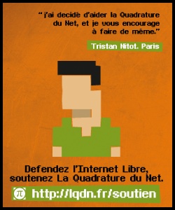 Tristan Nitot soutient La Quadrature du Net, et vous ?