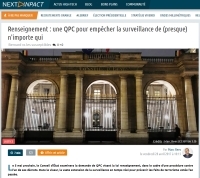 [NextINpact] Renseignement : une QPC pour empêcher la surveillance de (presque) n'importe qui