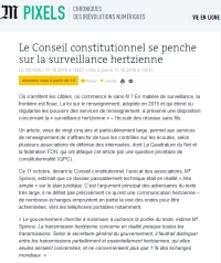 [LeMonde] Le Conseil constitutionnel se penche sur la surveillance hertzienne