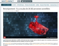 [NextINpact] Renseignement : il y a eu plus de 20 282 personnes surveillées