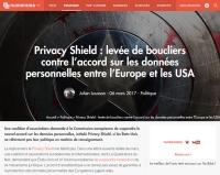 [Numerama] Privacy Shield : levée de boucliers contre l’accord sur les données personnelles entre l’Europe et les USA