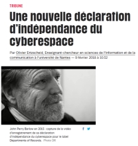 [Liberation] Une nouvelle déclaration d’indépendance du cyberespace 