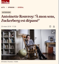 [Echo.be] Antoinette Rouvroy: 