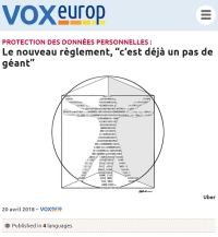 [VoxEurop] Protection des données personnelles : Le nouveau règlement, “c‘est déjà un pas de géant” 