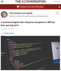 [TheConversation] L’arsenal jurigeek des citoyens européens s’affirme face aux big tech