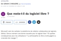 [FranceCulture] Que reste-t-il du logiciel libre ?