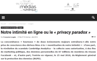 [LaREM] Notre intimité en ligne ou le « privacy paradox »