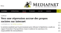 [Mediapart] Vers une répression accrue des propos racistes sur internet 