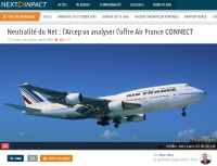 Neutralité du Net : l’Arcep va analyser l’offre Air France CONNECT