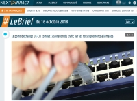 [NextINpact] Le point d'échange DE-CIX combat l'aspiration du trafic par les renseignements allemands
