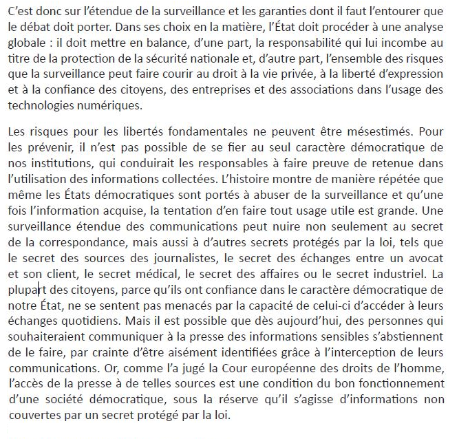 Rapport du Conseil d'Etat 2014 p.207 et 208