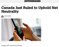 [MotherboardVice] Canada Just Ruled to Uphold Net Neutrality