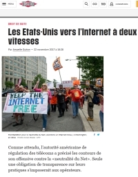 [Liberation] Les Etats-Unis vers l'Internet à deux vitesses