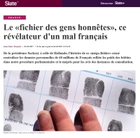 [Slate] Le « fichier des gens honnêtes », ce révélateur d'un mal français