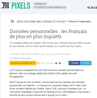 [LeMonde] Données personnelles : les Français de plus en plus inquiets