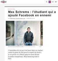 [Liberation] Max Schrems : l’étudiant qui a ajouté Facebook en ennemi