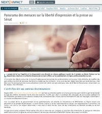 [NextINpact] Panorama des menaces sur la liberté d’expression et la presse au Sénat